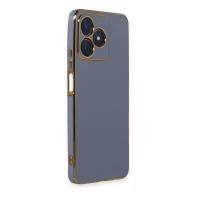 Newface Realme C53 Kılıf Volet Silikon - Mavi