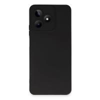 Newface Realme C53 Kılıf Nano içi Kadife Silikon - Siyah