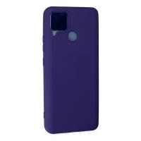 Newface Realme C15 Kılıf Nano içi Kadife Silikon - Mor