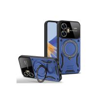 Newface Realme C55 Kılıf Joy Lens Standlı Kapak - Lacivert