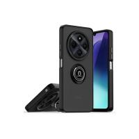 Newface Realme C75 4G Kılıf Montreal Yüzüklü Silikon Kapak - Siyah