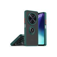 Newface Realme C75 4G Kılıf Montreal Yüzüklü Silikon Kapak - Yeşil