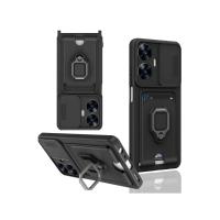 Newface Realme C55 Kılıf Zuma Kartvizitli Yüzüklü Silikon - Siyah