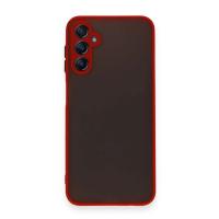 Newface Samsung Galaxy A15 4G Kılıf Montreal Silikon Kapak - Kırmızı