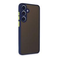 Newface Samsung Galaxy S24 Kılıf Montreal Silikon Kapak - Lacivert