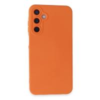 Newface Samsung Galaxy A25 5G Kılıf Nano içi Kadife Silikon - Turuncu
