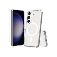 Newface Samsung Galaxy S24 Plus Kılıf Magneticsafe Şeffaf Silikon - Şeffaf