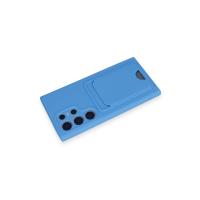 Newface Samsung Galaxy S24 Ultra Kılıf Kelvin Kartvizitli Silikon - Mavi