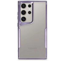 Newface Samsung Galaxy S23 Ultra Kılıf Boyi Silikon Kapak - Derin Mor