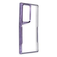 Newface Samsung Galaxy S23 Ultra Kılıf Boyi Silikon Kapak - Derin Mor