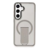 Newface Samsung Galaxy S24 Tork Magsafe Standlı Kapak - Titan Gri