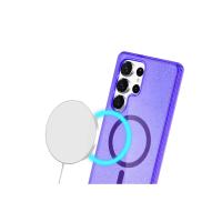 Newface Samsung Galaxy S23 Ultra Kılıf Glow Magsafe Kapak - Turuncu