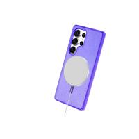 Newface Samsung Galaxy S23 Ultra Kılıf Glow Magsafe Kapak - Mor