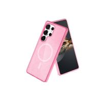 Newface Samsung Galaxy S24 Ultra Kılıf Glow Magsafe Kapak - Pembe