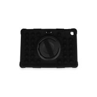 Newface Samsung Galaxy Tab A9 Plus Kılıf Patpat El Tutma Aparatlı Standlı Tablet Silikon - Siyah