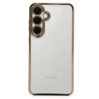 Newface Samsung Galaxy S24 FE Kılıf Razer Lensli Silikon - Gold