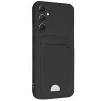 Newface Samsung Galaxy S24 FE Kılıf Kelvin Kartvizitli Silikon - Siyah