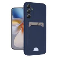 Newface Samsung Galaxy S24 FE Kılıf Kelvin Kartvizitli Silikon - Lacivert