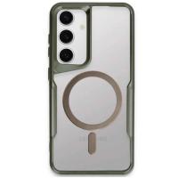 Newface Samsung Galaxy S24 Kılıf Boyi Magsafe Silikon Kapak - Yeşil