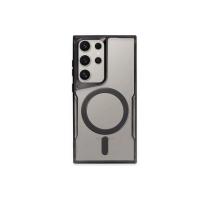 Newface Samsung Galaxy S24 Ultra Kılıf Boyi Magsafe Silikon Kapak - Siyah