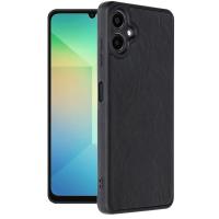 Newface Samsung Galaxy A06 Kılıf Aras Deri Kapak - Siyah