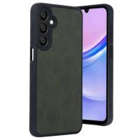 Newface Samsung Galaxy A16 5G Kılıf Aras Deri Kapak - Koyu Yeşil