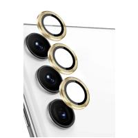 Newface Samsung Galaxy S24 FE Raze Metal Kamera Lens - Sarı
