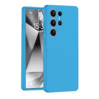 Newface Samsung Galaxy S25 Ultra Kılıf Nano içi Kadife Silikon - Mavi