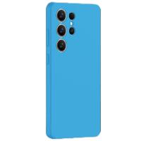 Newface Samsung Galaxy S25 Ultra Kılıf Nano içi Kadife Silikon - Mavi