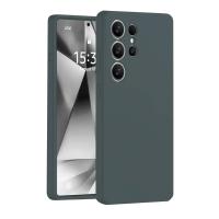 Newface Samsung Galaxy S25 Ultra Kılıf Nano içi Kadife Silikon - Koyu Yeşil