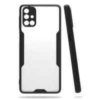 Newface Samsung Galaxy M31S Kılıf Platin Silikon - Siyah