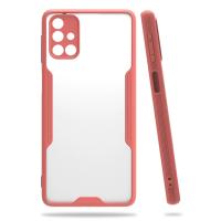 Newface Samsung Galaxy M31S Kılıf Platin Silikon - Pembe