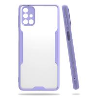 Newface Samsung Galaxy M31S Kılıf Platin Silikon - Lila