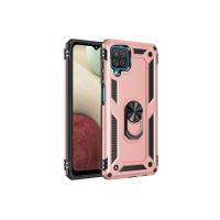 Newface Samsung Galaxy A22 Kılıf Sofya Yüzüklü Silikon Kapak - Rose