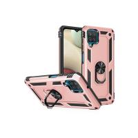 Newface Samsung Galaxy A22 Kılıf Sofya Yüzüklü Silikon Kapak - Rose