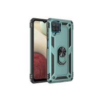 Newface Samsung Galaxy A22 Kılıf Sofya Yüzüklü Silikon Kapak - Yeşil