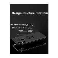 Newface Samsung Galaxy A11 Kılıf Range Yüzüklü Silikon - Kırmızı