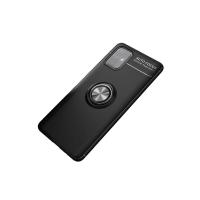 Newface Samsung Galaxy M31S Kılıf Range Yüzüklü Silikon - Siyah