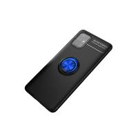 Newface Samsung Galaxy M31S Kılıf Range Yüzüklü Silikon - Siyah-Mavi