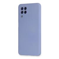 Newface Samsung Galaxy A22 Kılıf Nano içi Kadife Silikon - Lila