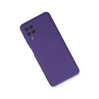 Newface Samsung Galaxy A22 Kılıf Nano içi Kadife Silikon - Mor