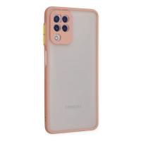 Newface Samsung Galaxy A22 Kılıf Montreal Silikon Kapak - Pembe