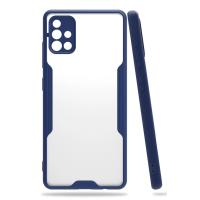 Newface Samsung Galaxy A71 Kılıf Platin Silikon - Lacivert