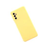 Newface Samsung Galaxy M52 5G Kılıf Nano içi Kadife Silikon - Sarı