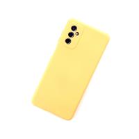 Newface Samsung Galaxy M52 5G Kılıf Nano içi Kadife Silikon - Sarı