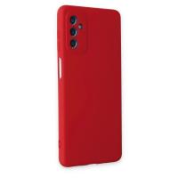 Newface Samsung Galaxy M52 5G Kılıf Nano içi Kadife Silikon - Kırmızı