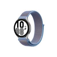 Newface Samsung Galaxy Watch 4 Hasırlı Cırtcırtlı Kordon - Lila-Mor