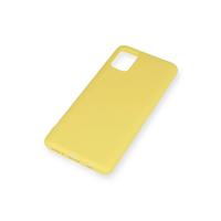 Newface Samsung Galaxy A51 Kılıf Nano içi Kadife Silikon - Sarı