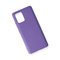 Newface Samsung Galaxy A91 / S10 Lite Kılıf Nano içi Kadife Silikon - Mor