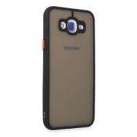 Newface Samsung Galaxy J7 Kılıf Montreal Silikon Kapak - Siyah